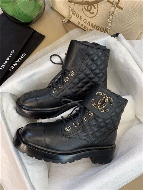 chanel sneakers replica high quality|Chanel combat boots dupe.